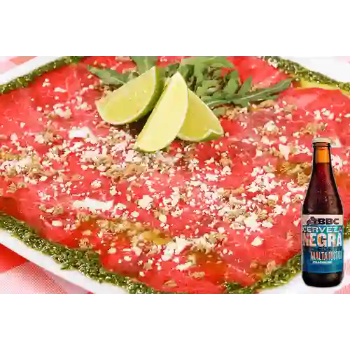 Combo Carpaccio de Solomito + BBC Chapinero Porter 330ml