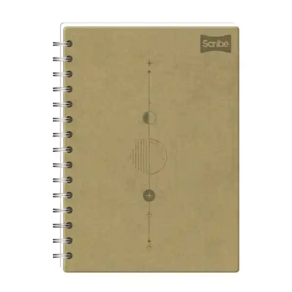 Scribe Cuaderno Argollado 105 Cuero 5 Materias