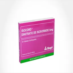 Isocord Bago De Colombia Ltda Subling 5 Mg 20 Tabletas