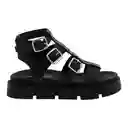 Sandalias Plataforma Fontana Negro 38