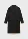 Abrigo Tabisa Antracita Talla XS Mujer Mango