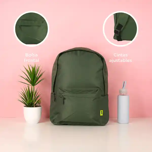 Mochila Básica Verde Miniso