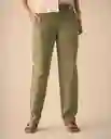 Pantalón Verde Óleo Medio Talla 6 631G016 Esprit