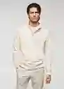 Buzo Sudadera Winne Crudo Talla XXL Hombre Mango