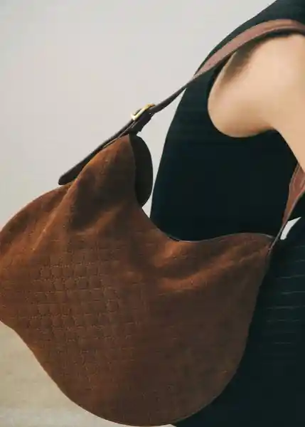 Bolso G Garland Cuero Talla 99 Mujer Mango