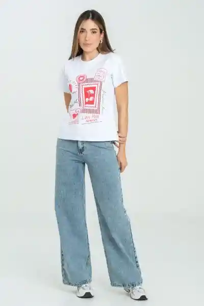 Camiseta Love Color Blanco Talla XL Ragged