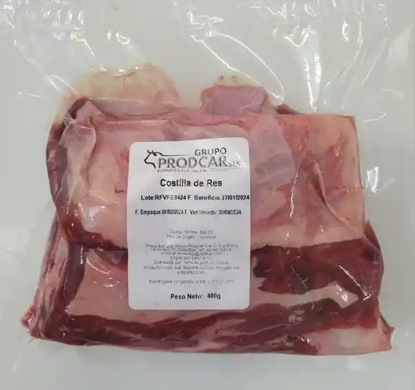 Prodcar Costilla de Res