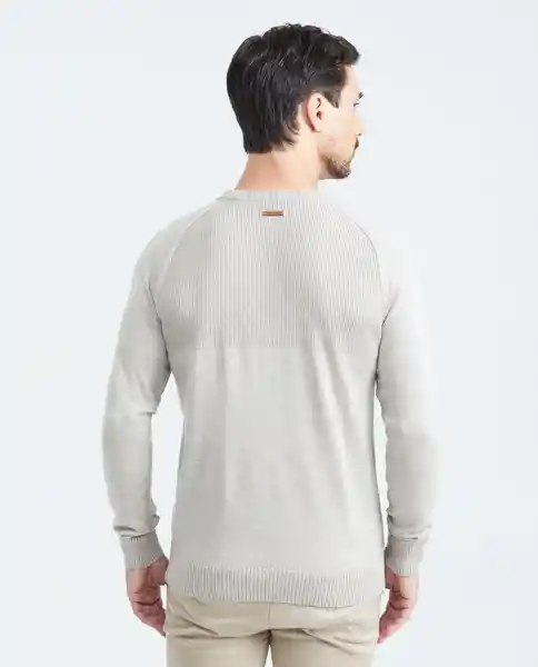 Suéter Mix Masculino Crudo Porcelana Claro Talla XL Chevignon