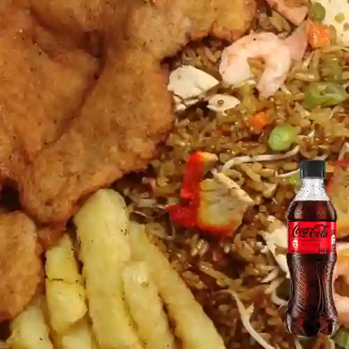 Combo Personal Chuleta + Coca-cola Sin Azucar 400ml
