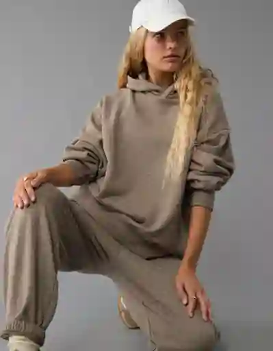 Buzo Mujer Café Talla MEDIUM 2416227 American Eagle