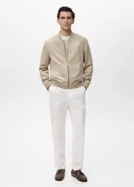 Chaqueta Bero Gris Talla L Hombre Mango