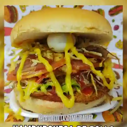 Hamburguesa Pollo Apanado