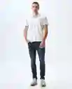 Camiseta Hombre Blanco Talla XL 801G005_BLA110601 Americanino