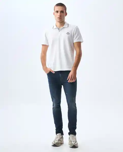 Camiseta Hombre Blanco Talla XL 801G005_BLA110601 Americanino