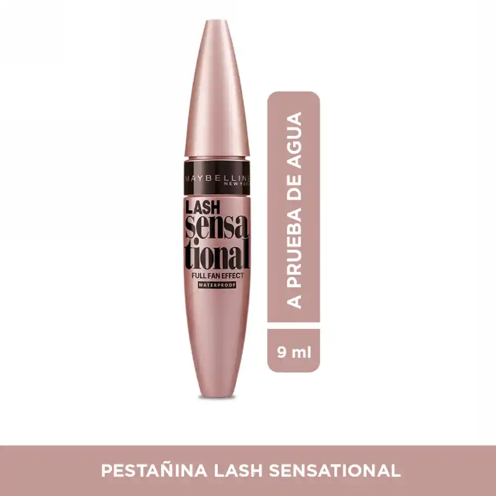 Pestañina Maybelline Lash Sensational Very Black A Prueba de Agua