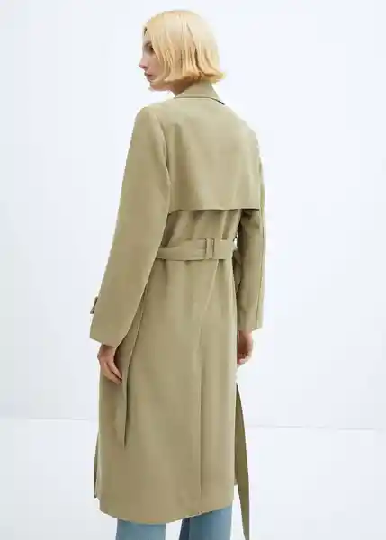 Gabardina Trench Taxi Khaki Talla XS Mujer Mango