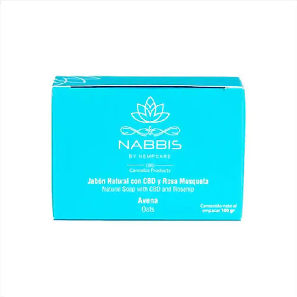 Nabbis Jabón Natural Con Cbd Rosa Mosqueta y Avena