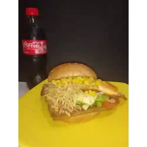 Haburguesa Criolla+francesa+bebida 400ml