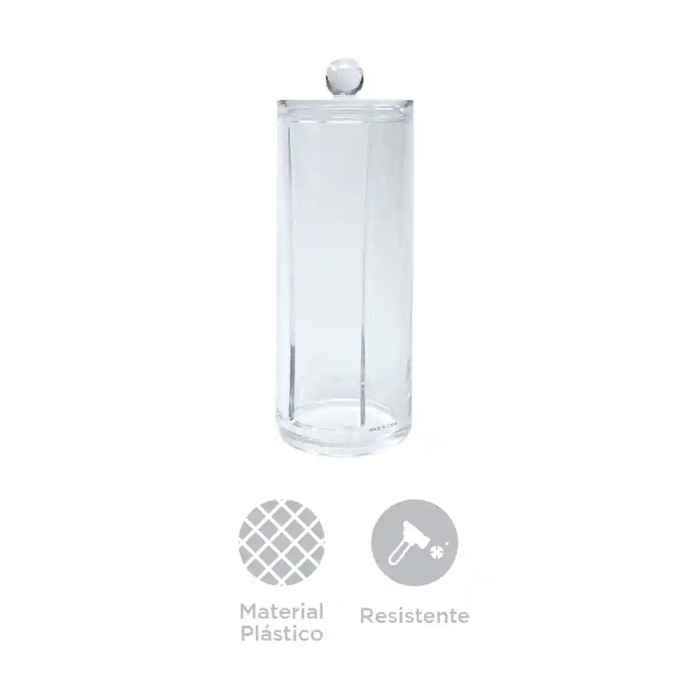 Miniso Organizador Para Algodones Transparente 7.5 x 20 cm