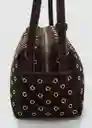 Bolso P Belinda Chocolate Talla 99 Mujer Mango
