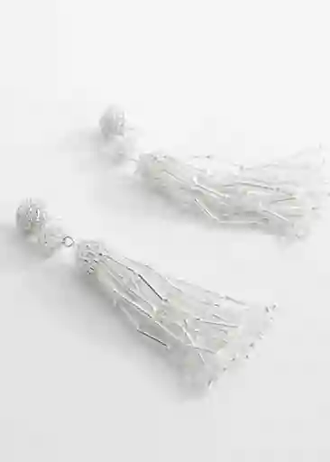 Pendientes Astrid Plata Talla 99 Mujer Mango