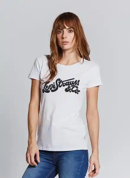 Levi's Camiseta Mujer Color Blanco Talla M