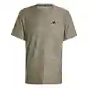 Adidas Camiseta Tr-es Stretch Para Hombre Verde Talla S