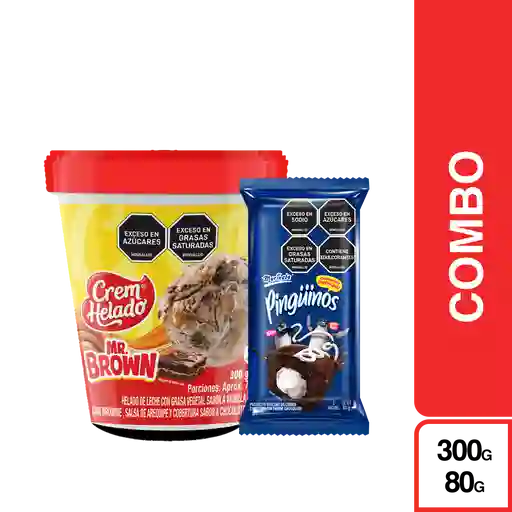 Combo Mr Brown Helado + Pinguino Pastelito