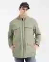 Chaqueta Parka Type Verde Miliciano Oscuro Talla L Chevignon