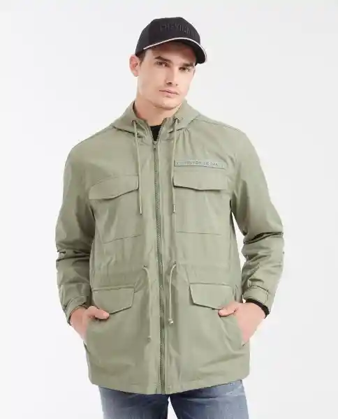 Chaqueta Parka Type Verde Miliciano Oscuro Talla L Chevignon