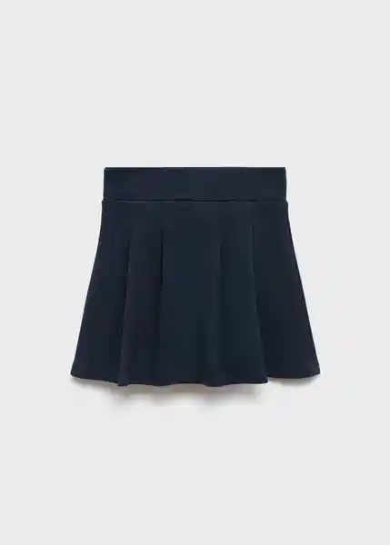 Falda Tab Navy Talla 10 Niña Mango