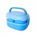 Contenedor de Doble Pared Azul 1600 mL Serie Care Bears Miniso