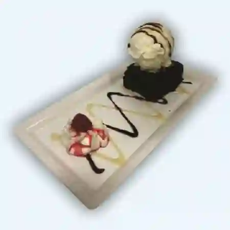 Brownie con Helado