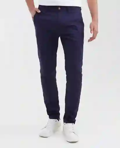Chino Pants Azul Medianoche Ultraoscuro Talla 30 Chevignon