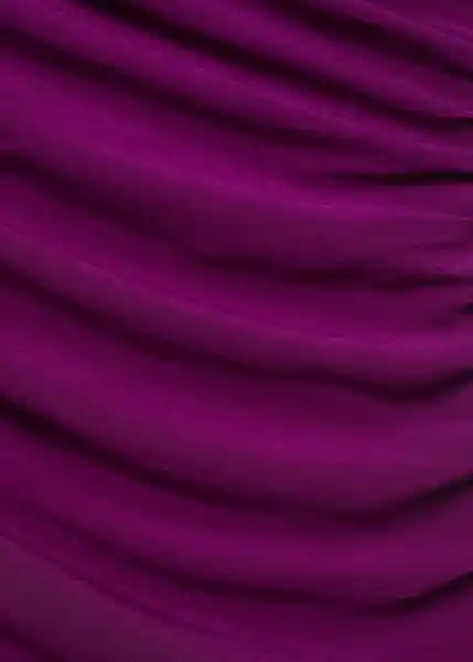 Vestido Amina Morado Talla M Mujer Mango