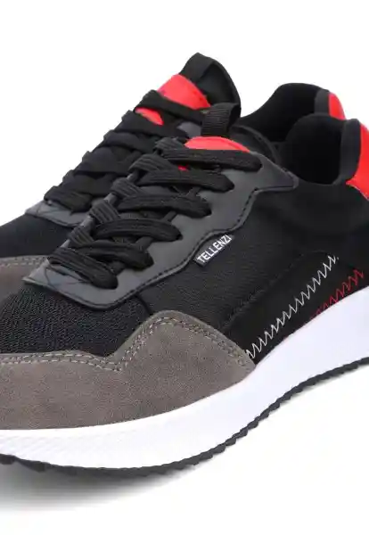 Tenis Hombre Negro-Rojo Talla 39 423 Tellenzi