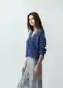 Blusa Tejido Mujer Azul Cetaceo Talla S 482G033 Naf Naf