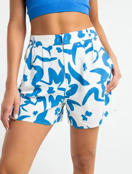 Short Enid Mujer Crudo Hueso Claro Talla 4 453E310 Naf Naf