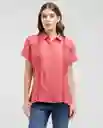 Camisa Rosa Coral Medio Talla Xs Esprit 611e008
