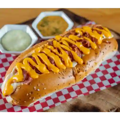 Promo Hot Dog Bacon Cheddar + Bebida