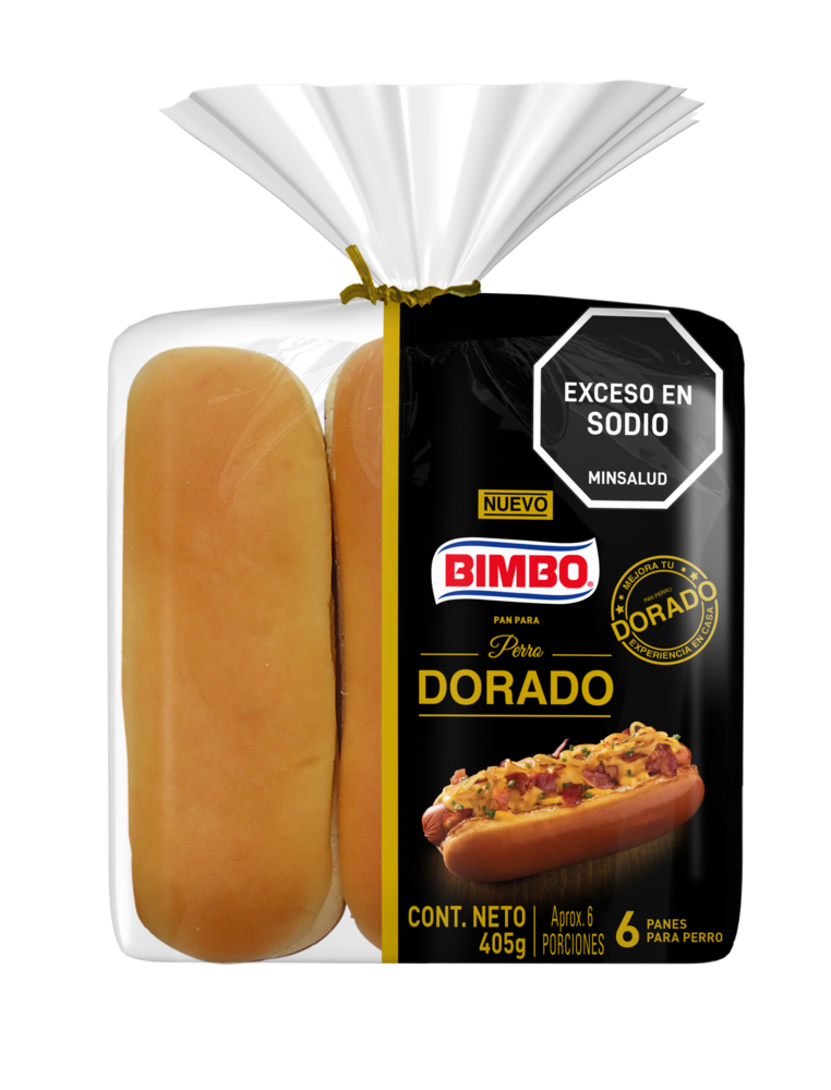 Bimbo Pan Perro Dorado 405g