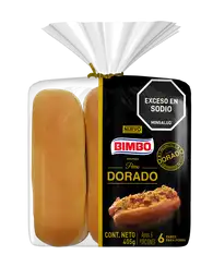 Bimbo pan perro dorado