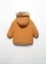 Abrigo Anorak Luca Mostaza Talla 71 Niños Mango
