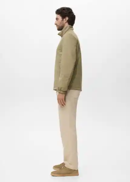 Chaqueta Nada Beige Talla M Hombre Mango