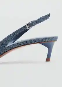 Zapatos Care Azul Talla 37 Mujer Mango