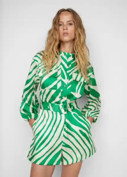 Enterizo Mono Samsara Verde Talla M Mujer Mango