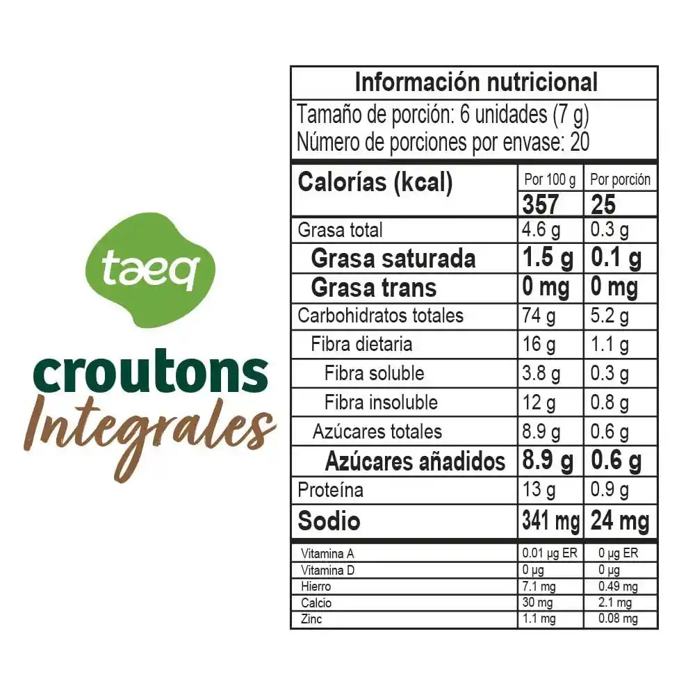 Taeq Croutons Integrales