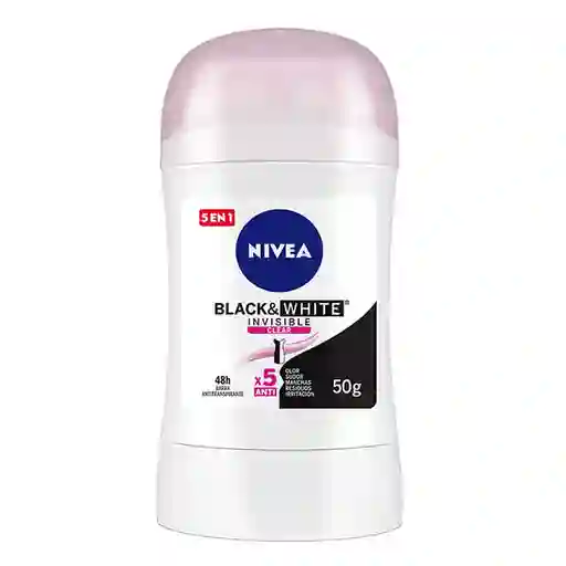 Nivea Desodorante Invisible Black & White en Barra