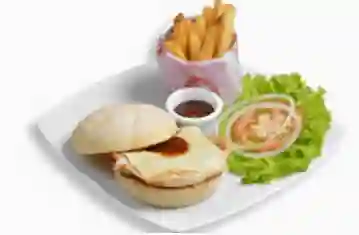 Combo Hamburguesa de Pollo a la Parrilla