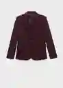 Blazer Americana Bergen Burdeos Talla S Mujer Mango